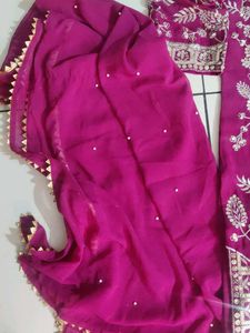 Embroidered Sharara Set with Dupatta