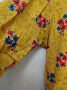 Yellow Floral Print Kurta