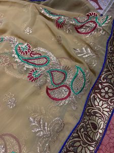 Exquisite Embroidered Saree