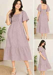 old navy Striped Smocked Tiered Dress