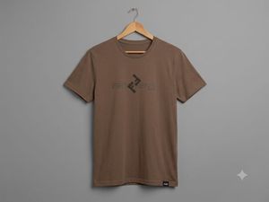 Men's Brown Graphic T-Shirt