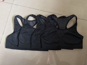 Pack of 4 Black Sports Bra