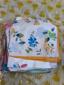 set of 20Floral Print Cotton hankies