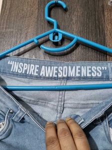 Light Blue Ripped Denim Jeans