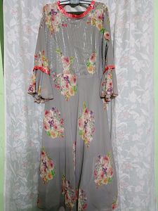 simple look flaired gown..