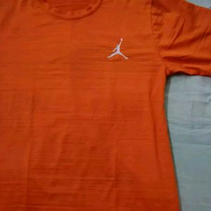 Men's Orange Jordan T-Shirt