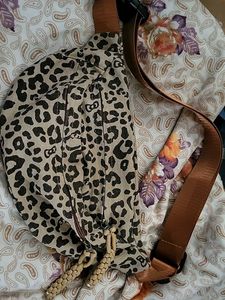Leopard Print Crossbody Bag