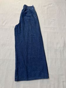 High Waisted Wide Leg Denim Pants