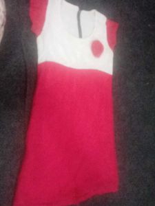 Red and White Baby Dress