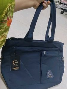 Stylish Navy Blue Tote Bag