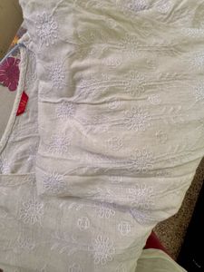 White Chikankari Kurta