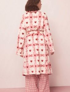 Cozy Pink Heart Robe
