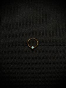Elegant Gold Gemstone septum rings