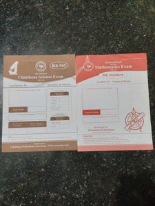 8th Std Science & Math Exam Papers