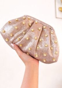 Sparkling Floral Clutch Bag