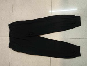 Black Joggers with "34" Graphic