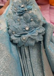 Sparkling Blue Saree