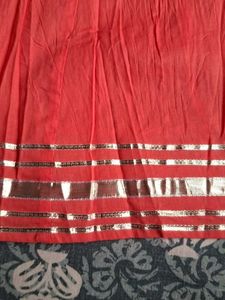 Vibrant Pink Sharara Pants with gota patti