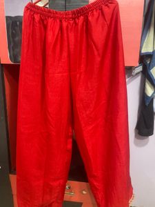 Red Embroidered Kurta