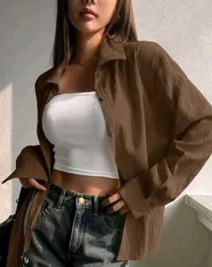 Brown Oversized Shirt