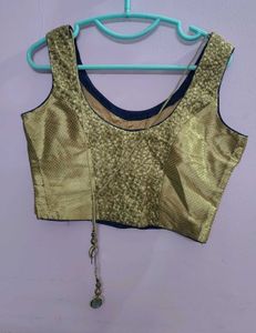 Elegant Gold Embellished Blouse
