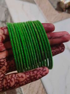 Vibrant Green Bangles
