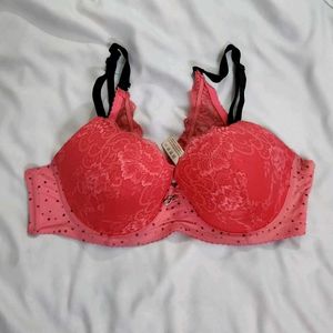Pink Lace Padded Bra