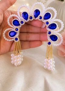 Designer Radha Rani Chandrika with Pearl Tassels |