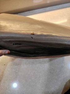 Elegant Brown Bow Clutch Bag