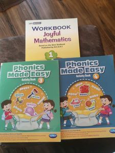 Phonics & Math Activity Books Set 3
