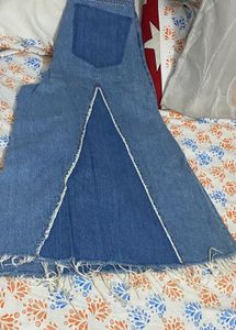 Zara Wide Leg Denim Culottes