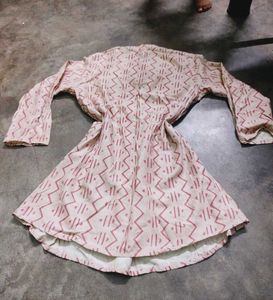 Pure Cotton Geometric Print Kurta