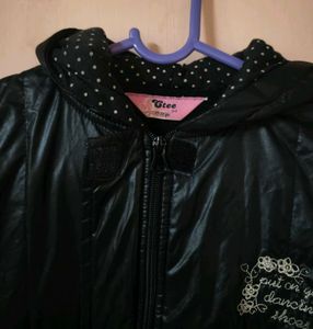 Black Hooded puffer jacket