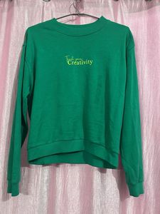Zudio Green 'Creativity' Sweatshirt