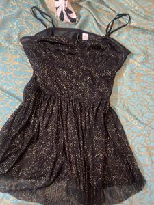 Sparkly Black Mini Dress