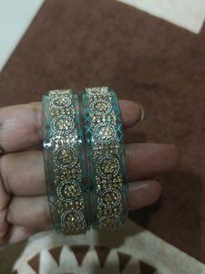 Elegant Beaded Bangles - Set of 2