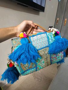 Bohemian Embroidered Clutch Bag