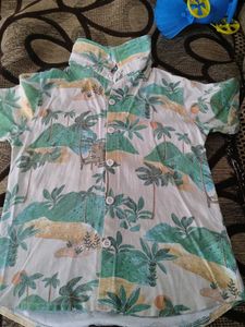 Boys' Tropical Print Shirt &amp; Shorts Set