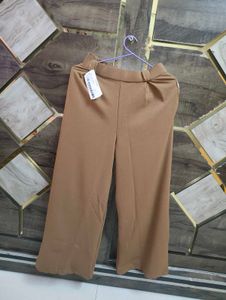 Classic Brown Wide Leg Trousers