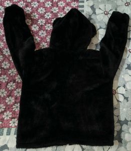 Cozy Black Faux Fur Jacket