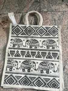Cute Elephant Print Tote Bag
