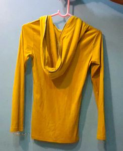 Yellow Quarter-Zip Hoodie