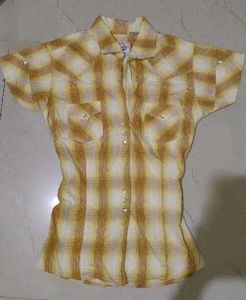 Vintage Plaid Button-Up Shirt