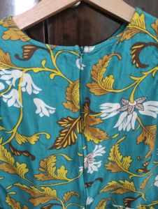 Bohemian Floral Cold Shoulder Kurta