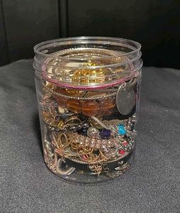 Assorted Mix Gold Jewelry Jar