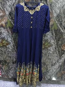 beautiful elegant Blue gown with duppata