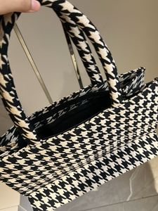 Houndstooth Pattern Handbag