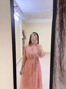 Chic Floral Print Midi Dress