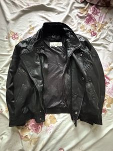 Vintage Black Leather Biker Jacket