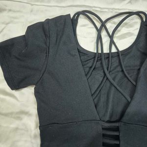 Backless Crop Top chatpate baddie going out